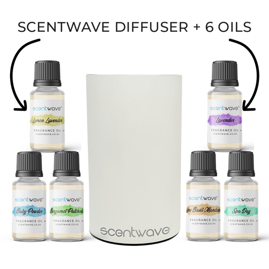 Scentwave Diffuser + 6 Fragrance Oils Bundle