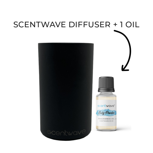 Black Scentwave Diffuser + 1 Fragrance Oil Bundle